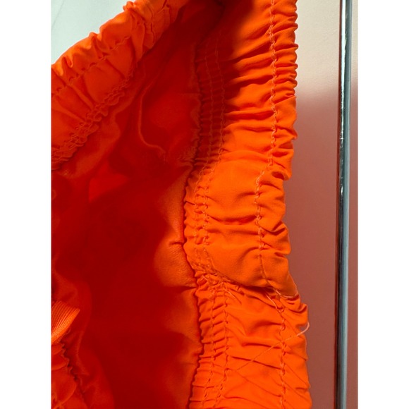 Buc-ee's Two Piece Swimwear‎ Neon Floral Beaver Top Orange Shorts YM - Picture 4 of 8